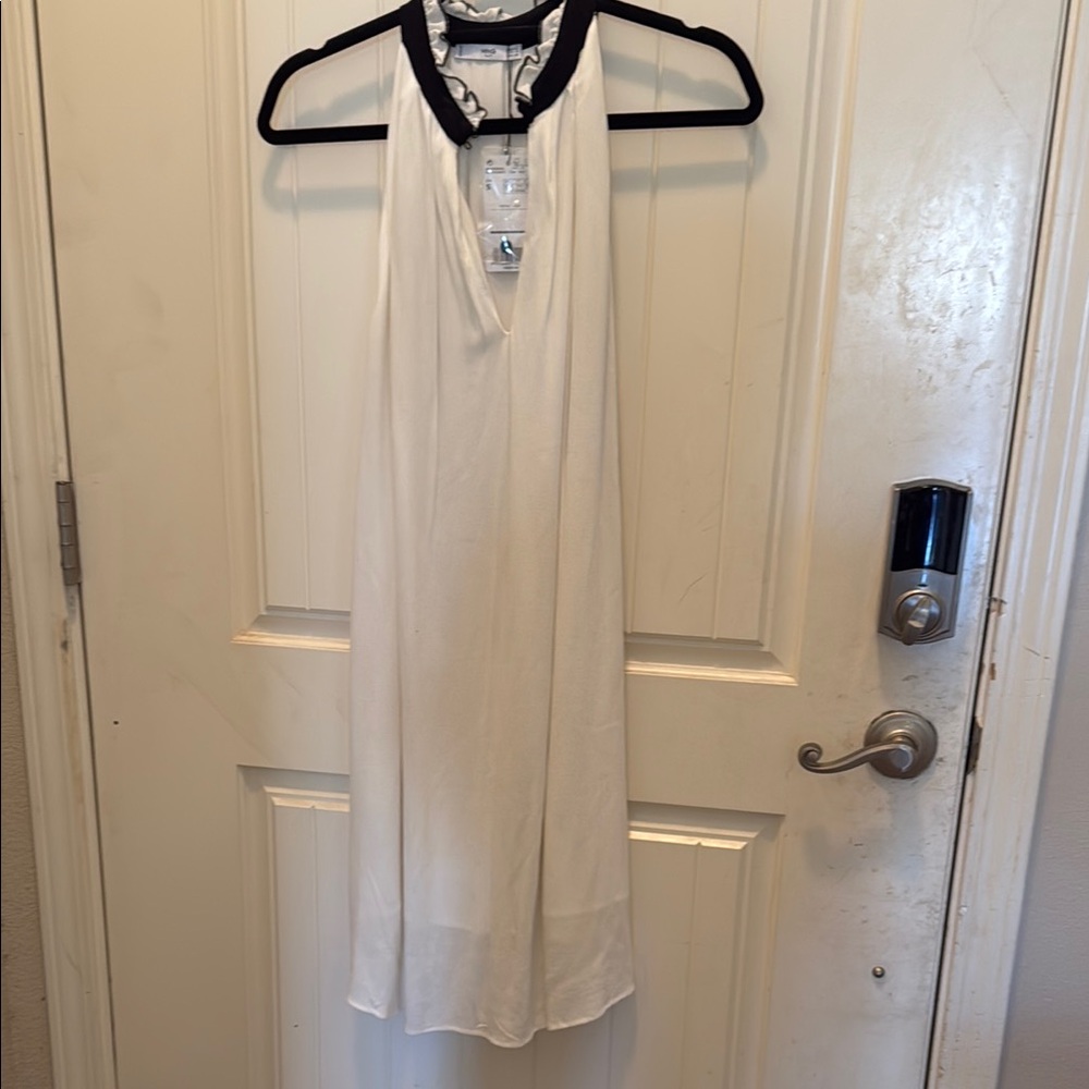 Elegant White Halter Nightgown